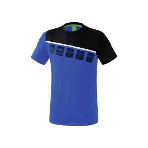 1081901-t-shirt-erima-5-c-bleu-roi-noir-blanc