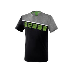 1081904-t-shirt-erima-5-c-noir-gris-chine-blanc