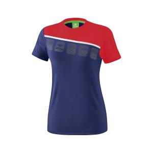 1081917-t-shirt-femme-erima-5-c-bleu-marine-rouge-blanc
