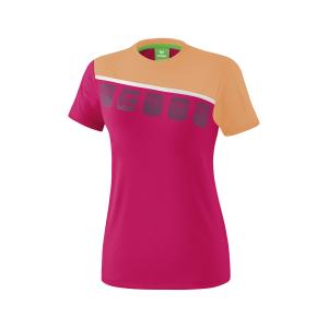 1081921-t-shirt-femme-erima-5-c-rose-peach-blanc
