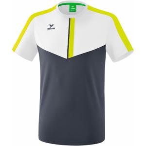 1082032-t-shirt-erima-squad-blanc-gris-fonce-jaune-citron