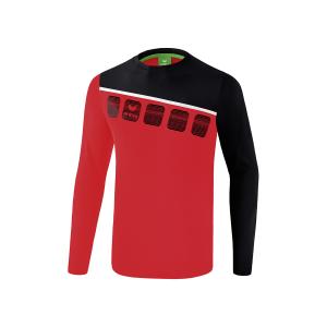 1331902-haut-d-entrainement-manches-longues-erima-5-c-rouge-noir-blanc