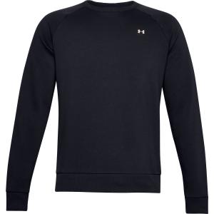 1357096-001-sweat-under-armour-a-col-ras-du-cou-rival-fleece-noir-blanc
