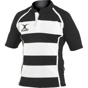 814167-maillot-gilbert-xact-striped-noir-blanc
