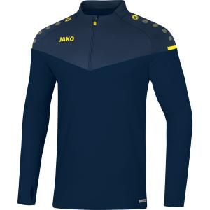 8620-u-93-sweatshirt-zippe-jako-champ-2-0-bleu-marine-bleu-fonce-jaune-fluo