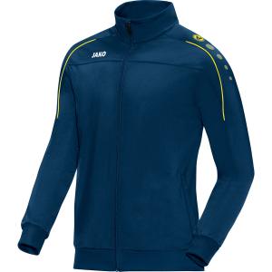 9350-u-42-veste-jako-polyester-classico-bleu-nuit-jaune-citron