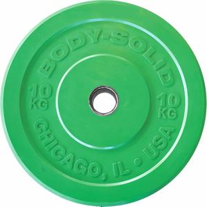 obpxck10-disque-de-musculation-body-solid-chicago-olympic-green-10-kg