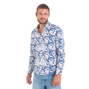 52718-b-bleu-chemise-manches-longues-imprime-grosses-fleurs-camberabero-b-bleu