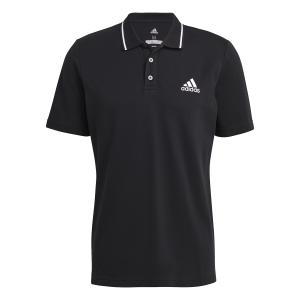 polo-adidas-aeroready-essentials-pique-small-logo-noir-blanc
