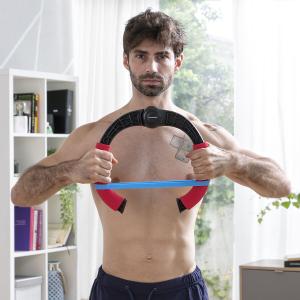 v0103327-appareil-de-musculation-pour-bras-reglable-avec-resistance-et-guide-d-exercices-innovagoods-forcearc-rouge-noir-tu