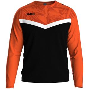 8824-e-807-sweatshirt-enfant-jako-iconic-noir-orange-fluo