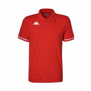 321327w-a03-polo-enfant-kappa-barli-red-white