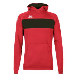 381265w-a0d-sweatshirt-a-capuche-kappa-daccio-red-black