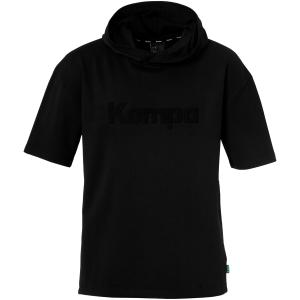 200368001-sweatshirt-manches-courtes-a-capuche-kempa-noir