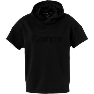 200368101-sweatshirt-manches-courtes-a-capuche-femme-kempa-noir