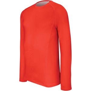 pa005-sportyred-t-shirt-double-peau-manches-longues-proact-sport-rouge-clair