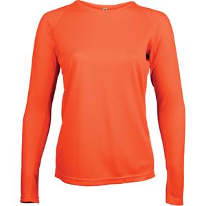 pa444-fluorescentorange-t-shirt-leger-manches-longues-femme-proact-sport-orange-fluo