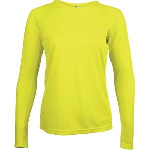pa444-fluorescentyellow-t-shirt-leger-manches-longues-femme-proact-sport-jaune-fluo