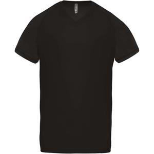 pa476-black-t-shirt-col-v-proact-sport-noir