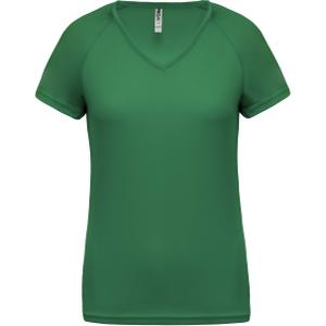 pa477-kellygreen-t-shirt-femme-col-v-proact-sport-vert-fonce