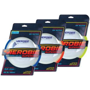 970065-disque-a-lancer-schildkrot-aerobie-superdisc-beige-bleu-rouge-25-cm