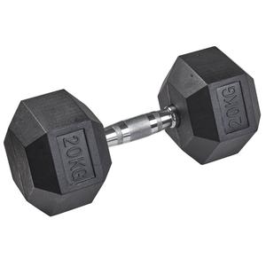k3483-haltere-en-caoutchouc-hex-tanga-sports-argente-noir-noir-black-20-kg