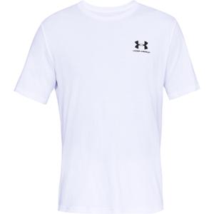 1326799-100-t-shirt-under-armour-sportstyle-left-chest-logo-blanc-noir