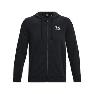 1373881-001-sweatshirt-a-capuche-entierement-zippe-under-armour-essential-fleece-noir-blanc