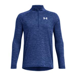 1382791-433-sweatshirt-1-2-zip-enfant-under-armour-tech-tm-bleu-blanc